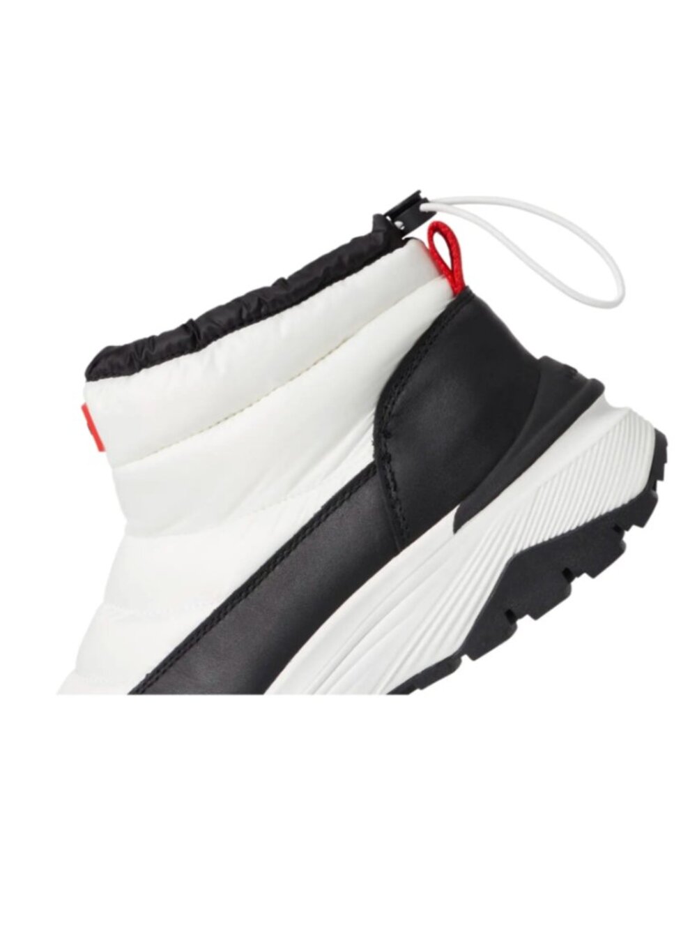 NWT  $150 Hunter Anne Waterproof Snow Boots White/Black Pull On Quilted Women's - Picture 6 of 12